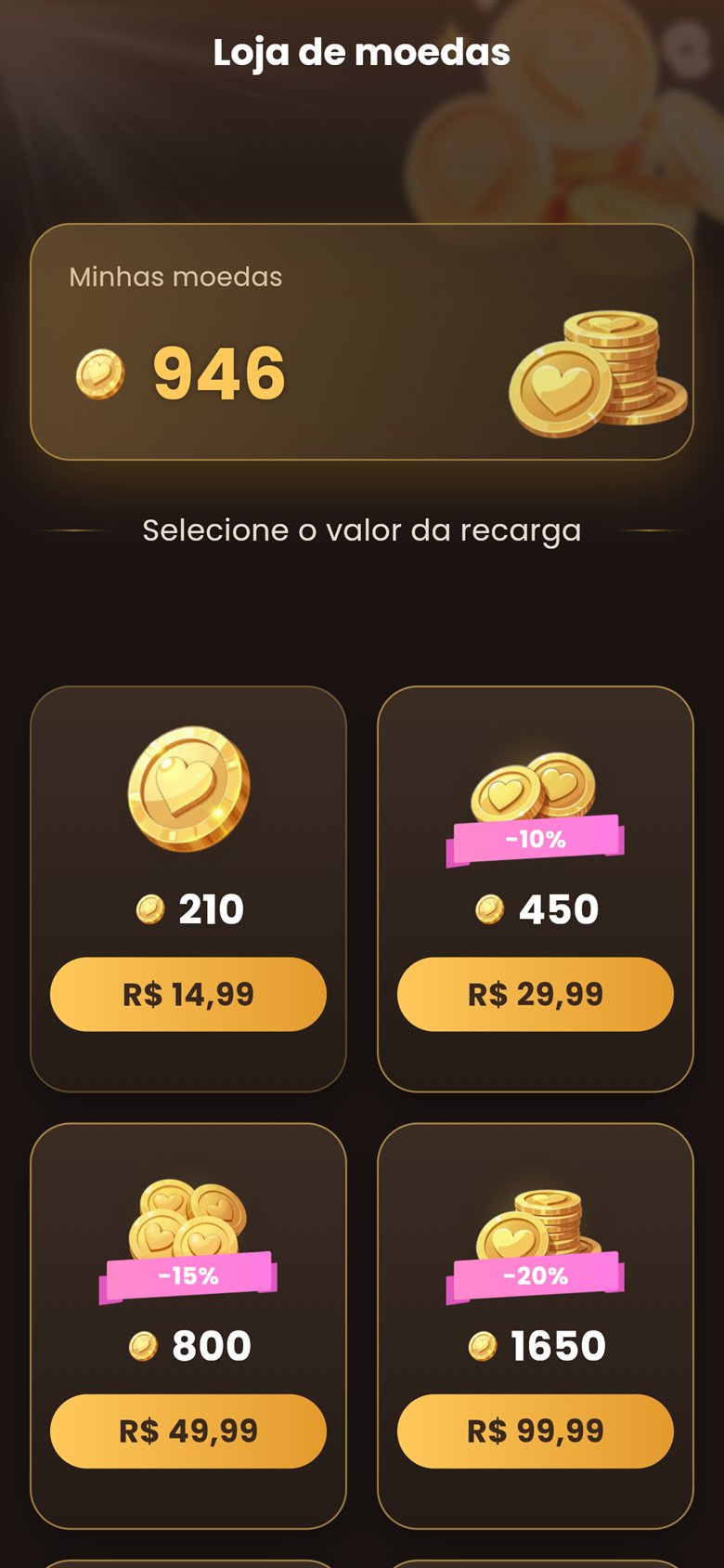 Loja de moedas